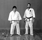 Grand Master Ueshiro with Hanshi Robert Scaglione